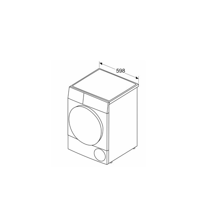 SIEMENS - Sèche-linge pompe à chaleur à condensation 60cm 8kg blanc - WT43H00DFR