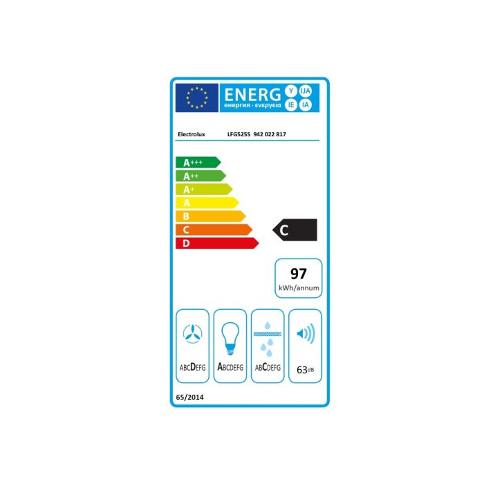 ELECTROLUX - Groupe filtrant 52cm 295m3/h inox - LFG525S1 série 600