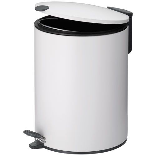 KELA LINE - Poubelle à pédale 5l blanc - 23701 mats
