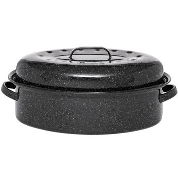 warmcook Cocotte ovale en acier carbon 46x31cm warmcook