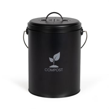 LIVOO - Seau à compost de cuisine 6l noir - MES154N