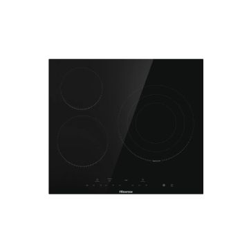 HISENSE - Table de cuisson vitrocéramique 60cm 3 feux 5700w noir - E6322C