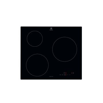 ELECTROLUX - Table de cuisson induction 60cm 3 feux 6000w noir - CIB60320CK