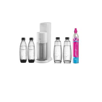 sodastream Machine à gazéifier l'eau + 2 bouteilles + 1 cylindre + 2 carafes sodastream